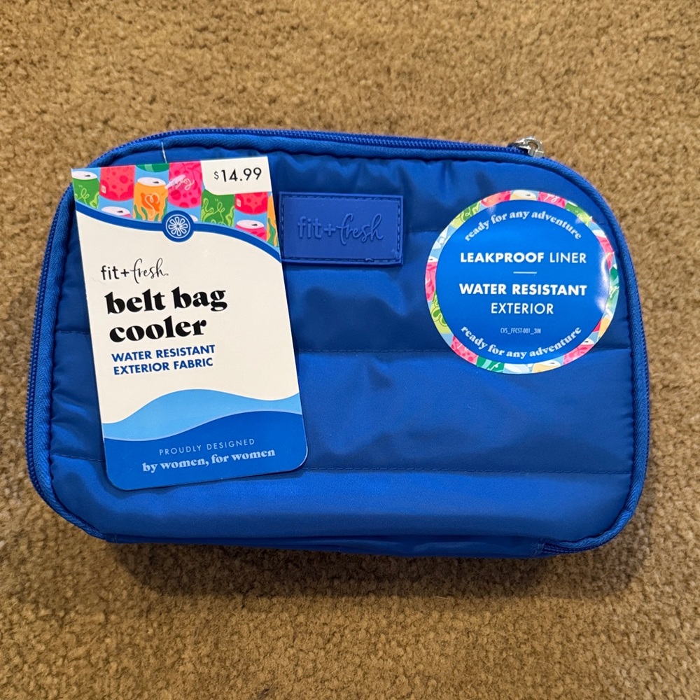 Fit + Fresh Blue Crossbody Belt Bag